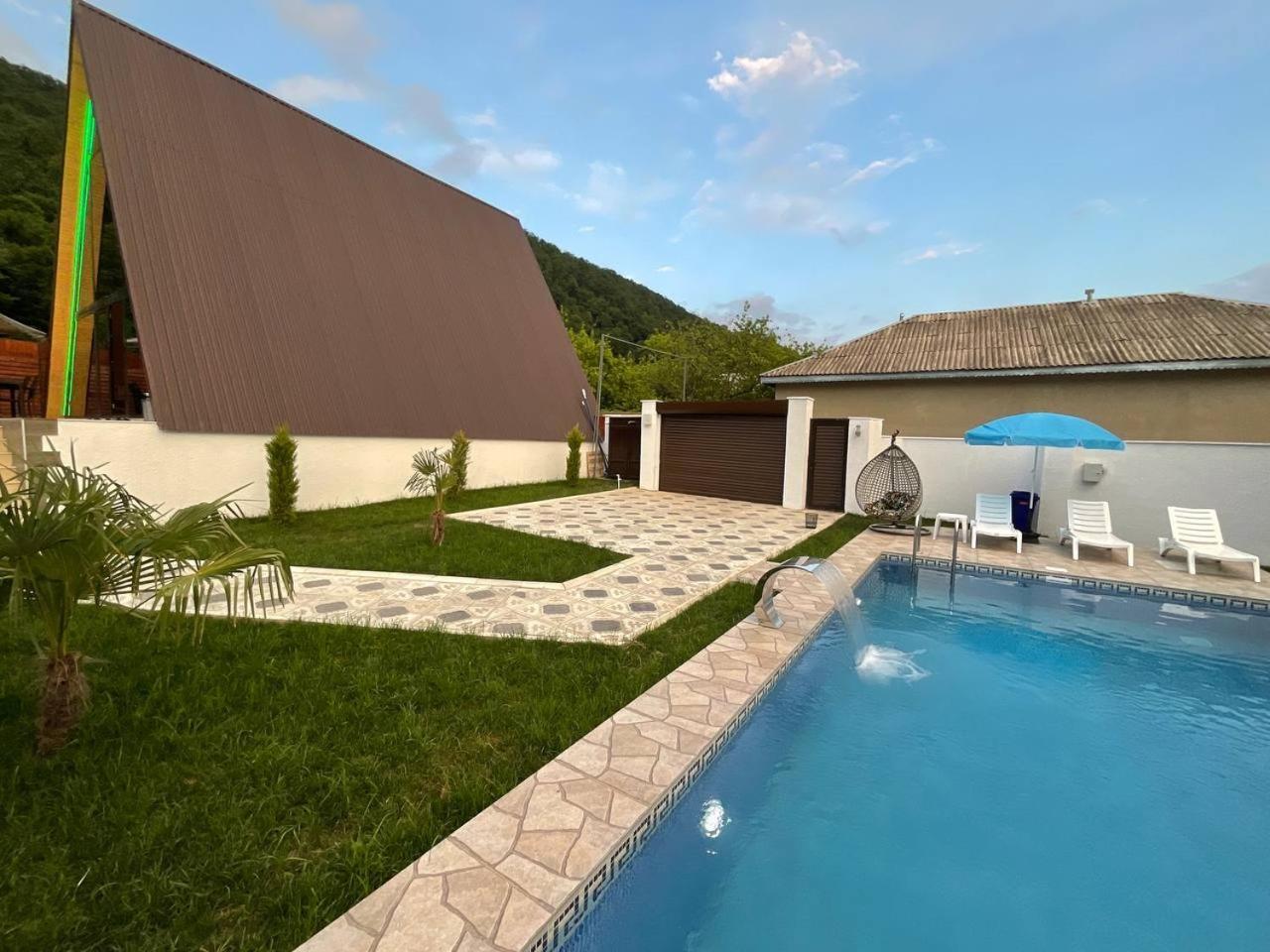 3Gozel Aframe Villa Gabala Eksteriør billede