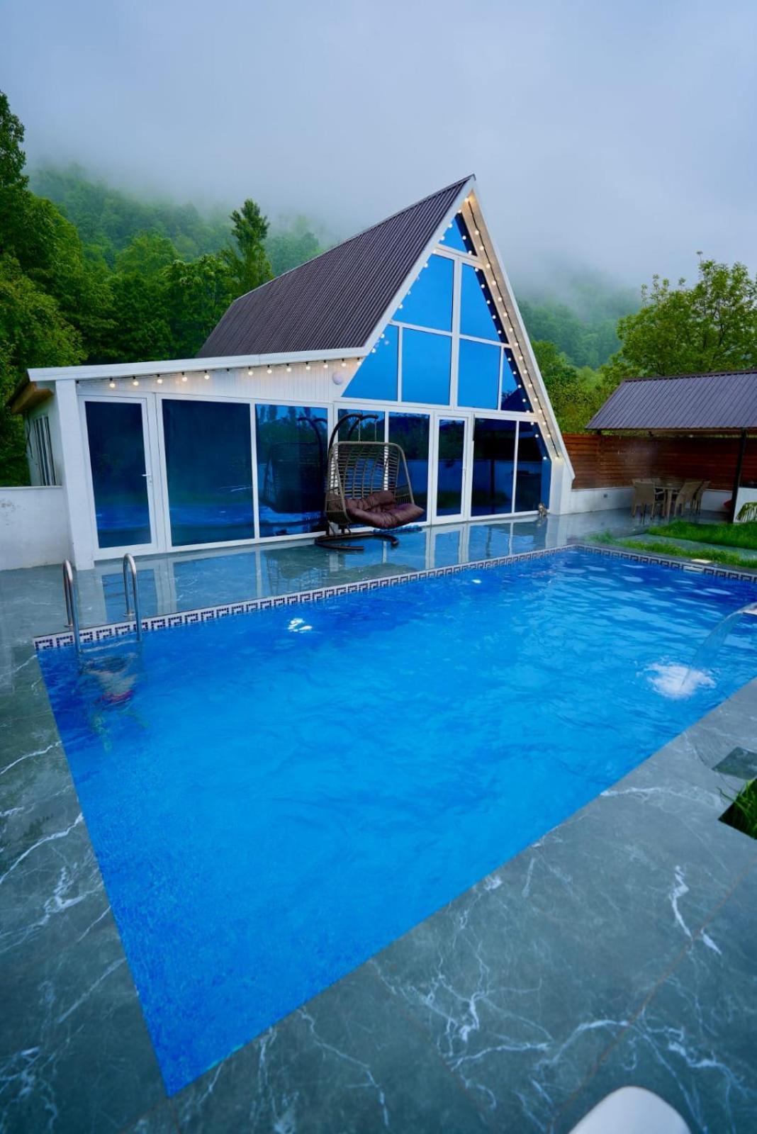 3Gozel Aframe Villa Gabala Eksteriør billede